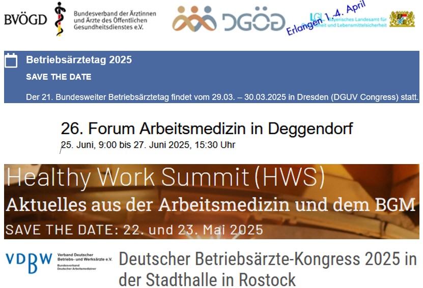 Voss Medizintechnik Messen und Kongresse 2025